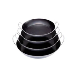 Plat Paëlla Tôle Bleue 2 Anses LA LYONNAISE De BUYER D 42 Cm