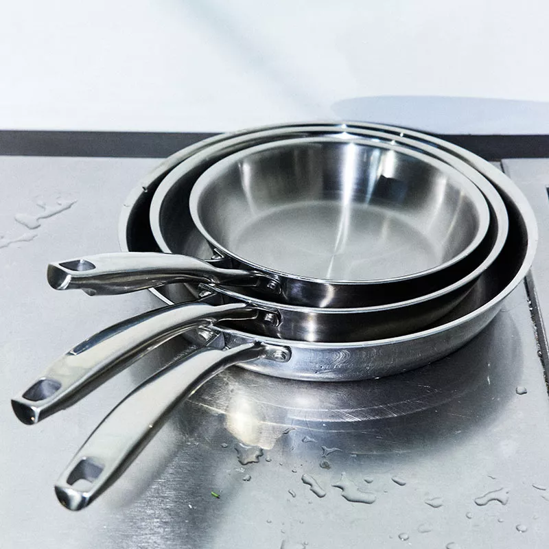 Poêle Inox Tripli BAUMALU D20 4 Poêle Inox Tripli BAUMALU D20 – Image 4