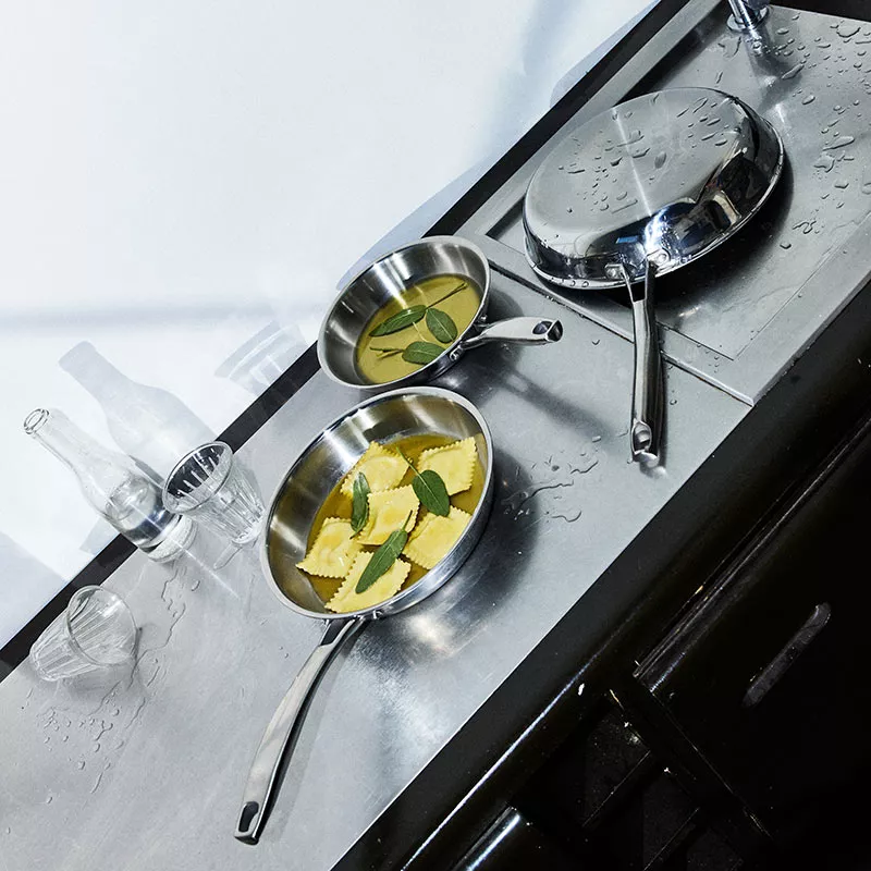 Poêle Inox Tripli BAUMALU D20 5 Poêle Inox Tripli BAUMALU D20 – Image 5