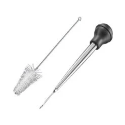 Poire à Jus Et Sauce Tube Inox + Goupillon + Seringue Westmark -BEKA Soldes Magasin poire a jus et sauce tube inox goupillon seringue westmark 2