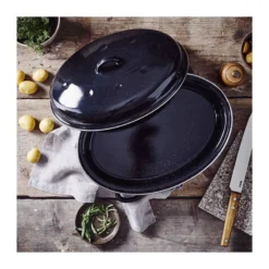ROASTY´COOK DAUBIERE Rôtissoire Ovale Acier Emaillé BEKA NOIR D42 -BEKA Soldes Magasin roastycook daubiere rotissoire ovale acier emaille beka noir d42 8