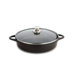 Sautoir 2 Anses Fonte Aluminium Revêtue + Couvercle VALIRA D40