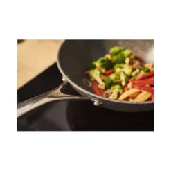 SALINA Wok Revêtement Céramique Céraforce Titanium D30 Cm BALLARINI -BEKA Soldes Magasin set de poeles 3pcs revetement ceramique d24 et d28 avec poignee amovible ballarini p 32