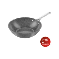 SALINA Wok Revêtement Céramique Céraforce Titanium D30 Cm BALLARINI -BEKA Soldes Magasin set de poeles 3pcs revetement ceramique d24 et d28 avec poignee amovible ballarini p 33